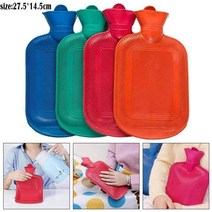 보온 물주머니 온수찜질팩 실리콘 배찜질 1pc 두꺼운 휴대용 고무 겨울 여자 발, 1000ml 랜덤 컬러