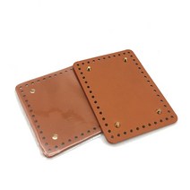 가죽공예부자재 가죽공예재료 스퀘어 가죽 바닥 셰이퍼 가방 쿠션 패드 어깨 핸드백 만들기, [02] 18cm-13cm, [08] brown