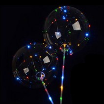 무지개 LED 풍선(스틱형)