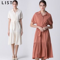 리스트 [리스트] 우먼스 러블리 셔츠 원피스