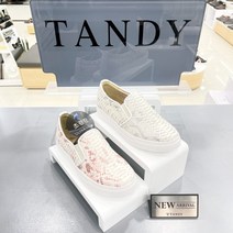 [탠디] by미셸 여성 초경량 몰드쿠션 펄 뱀피무늬 3cm 슬립온 단화 (2v21001a)