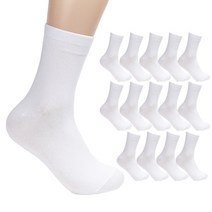 더베이직 남성용 프리미엄 무지 중목 양말 15켤레