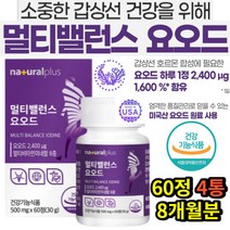 임신준비 임산부 여성 엄마 아내 갑상선건강 요오드 비타민D 비타민B 아연 셀렌 멀티비타민 미네랄 8개월분 갑산성 이오다인 아이오딘 요드 살찌고땀날때 갑상선호르몬 명절선물