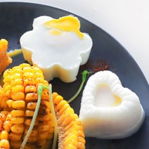 계란찜기틀 4개세트 푸딜틀 얼음틀 하트 꽃모양틀