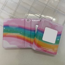 인생네컷앨범 포토앨범 포토북 초음파 바인더 포카 네컷사진 포토북 셀프 접착식 폴라로이드 편지 인쇄 된, 12 B-rainbow square