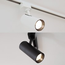케이시조명 COB 스포트레일조명 스팟조명 7W 10W 20W KS인증 무크, 블랙, 3000K 전구색(노란불)