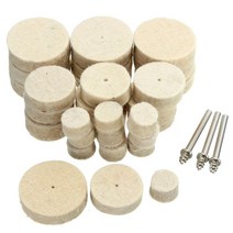 드러멜 드라멜 찌선반 33pcs 울 펠트 연마 버핑 휠 연삭 샌딩 헤드 3mm 생크 dremel 드릴 회전 도구 연마 브러시, 없음, 1개