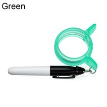 1 세트 360 학위 3 색 서클 펜 플라스틱 마커 라인 마크 클립 서랍 에이즈 골프 공 라이너, 초록