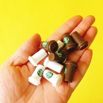 미니어처 음식 생신상 찐고구마 상차림 미니를사랑하는사람들새로운 ~ 10 pcs 키티 커피 컵/인형 집/미니어, 04 5 white 5 brown