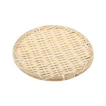 명절준비 대나무 채반 원형 회채반 소 25cm