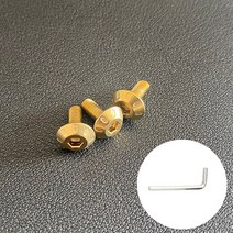 바이크 부품 Pista 헬멧 액세서리 오토바이 후면 트림 스포일러 케이스 AGV GPR corsa R, 04 Screw gold