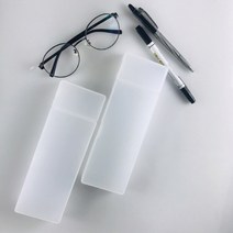 투명필통 반투명 플라스틱 대학생 펜슬케이스 10개, 소