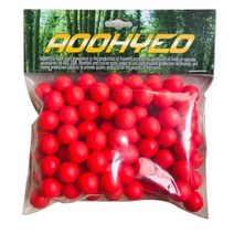 서바이벌 페인트볼 050cal 재사용 가능한 실내 및 실외 재활용 가능 50c, 0.5cal 100 Red