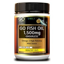 (뉴질랜드) 고헬씨 고 피쉬오일 1 500mg 냄새없는 오메가 3 210캡슐 Go Healthy FISH OIL ODOURLESS, 200ml, 1개
