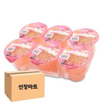 Szmart 마켓 썬라이트 복숭아맛 푸딩젤리 180ml x 6입 8팩 푸딩대용량 학교 팬트리 산행 간식