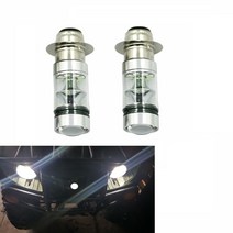 atv부품 4륜바이크부품100W 슈퍼 화이트 전조등 전구 낮은 빔 야마하 랩터 350 700 RHINO GRIZZLY 125 400, 한개옵션0