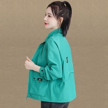 HEYU 여성 봄가을 30대 40대 세미 점퍼 빅사이즈 긴팔 아우터 자켓 M~3XL