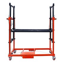 상업용 철제 이동식 트레일러 화물 물류 운반 카트 공사 작업장, D. 2m   - 500kg 하중
