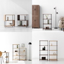 대피실선반 뒷베란정리 간식대, 4단, 코코아월넛