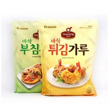 청정원 바삭 튀김가루 1kg 전분가루 고기붙이기 결착제/튀김가루치킨/고기결착/치킨재료/고기붙이기/치킨식재료/전분가루/튀김용/치킨튀김가루/튀김옷, 단일 수량