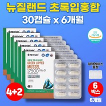 코스트코 초록입 그린 홍합 오일 초롱잎 초롱이 푸른 홍합 추출물 GREENLIPPED 운동 뼈 고관절 무릎 30대 40대 50대 60대 70대 노인 남성 남자 영양제, 6박스