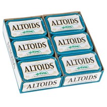 ALTOIDS Wintergreen Mint Candy 미국 알토이즈 윈터그린 민트 캔디 1.76oz 56g 6개입 2팩