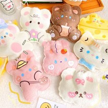 보온 물주머니 실리콘 온수 핫팩 따뜻한 캠핑 겨울 손난로, 양털 캐릭터 손난로 G타입