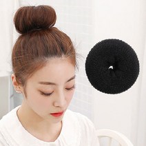PKFARM 1+1 초간단 똥머리 밴드 당고 올림머리 도넛링, 베이지, 2개