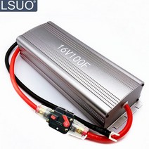 Maxwell 슈퍼 패러 드 커패시터 부스트 전원 16v100f 자동차 전자 정류기 배터리 연료 절약 및 전압 안정화, 02 With switch fuse