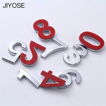 택배함 우편함 주택 원룸 무인 택배 우편 함 JIYOSE-집 방 문 자기 접착식 숫자 플레이트 번호 스티커 홈 아파트 캐비닛 사서함 야외 숫자용, (70x45x8mm)-6
