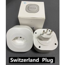 스마트 플러그 WiFi 소켓 브라질 EU 16A 전원 모니터 타이밍 기능 Tuya SmartLife APP 제어는 Alexa 함께 스마트콘센트, 3 PCS, 16A 스위스 플러그