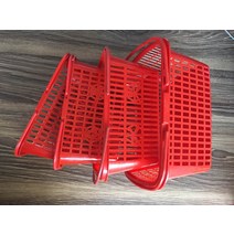 플라스틱바스켓 베리 각시붓꽃 포도나무 채취 바구니 바구니풀 바구니벚나무, T16-레드 10 근대뚜껑 100