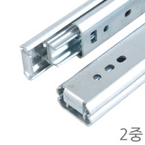 명가철물 이중레일 27폭 서랍 가구 고하중레일 슬라이딩 볼레일 광폭, 이중레일27폭 200mm
