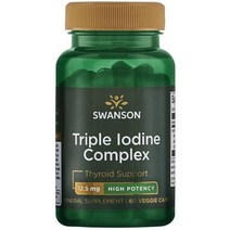스완슨 트리플 이오딘 콤플렉스 12.5mg 베지 캡, 60개입, 1개, 60정