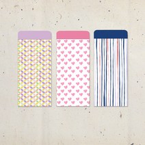 돈봉투 마음을담은 D 4종 용돈봉투 축의금 명절 부모님용돈 답례봉투 어버이날 결혼식 부의봉투 현금 칼라 봉투인쇄 제작, 3세트