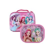 쥬쥬 럭셔리 핸들 가방 식판도시락 세트, 상세참조