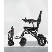 경량전동휠체어 휴대용 여행용 접이식 장애인 전기 스쿠터, 1.브러시모터버전/16kg/6AH리튬배터리