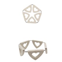 북유럽 접이식 냄비 받침 캠핑 에어프라이어 받침대 받 라면 뚝배기 집들이 뜨거운거 깔개 매트 패드 오각 베이지