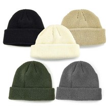 니즈백 여성 숏 미니 니트 비니 모자 5개 세트