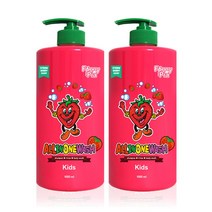 퍼니피아 키즈 올인원클렌저 딸기, 1000ml, 2개