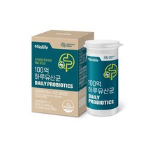 대상웰라이프 100억 하루유산균 1박스 (500mg x 30캡슐) 정상적인 면역기능 100%정품 160499