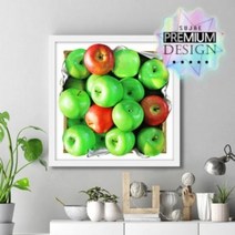 수재샵 보석십자수 재물사과 DIY 비즈십자수 큐빅 취미 (라운드2.8) 3D 50x50cm