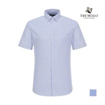 인디안 TREMOLO 타이트핏 소매 버튼 반팔 셔츠_ TGRTSUY3562