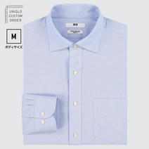 유니클로 슈퍼 다리미 슬림핏 남방 (세미 와이드카라 M사이즈 긴팔) 433305 E433305-000