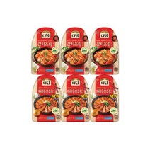(냉장)다담 갈치조림양념150gx3개+매콤두부조림양념140gx3개, 1세트, 150g