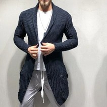 남성 가을 가디건 간절기 캐주얼 데일리 오버핏 롱 니트 새로운 남성 니트 코트 롱 카디건 스웨터 패션 캐주얼 대형 남성 재킷 트렌치 코트 봄 2022