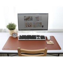 양면 넓은 데스크패드 긴 책상 작업패드 게이밍패드 논슬림패드, 브라운-블랙 (995개)