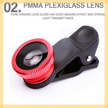 dslr 렌즈 커버 3in1 fisheye 광각 마이크로 카메라 렌즈 for redmi, 푸른