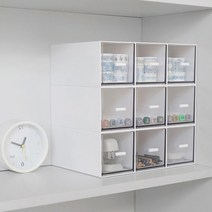 투명 아크릴 소품정리함 커피캡슐정리함, 낮은형2칸