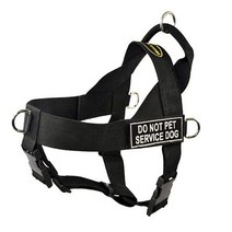 Dean Tyler DT universal SERVICEDOG BKXL 범용 당김 없는 강아지 하네스 Do Not Pet 서비스 견 XL 둘레 91cm 119cm 블랙 USA 미국